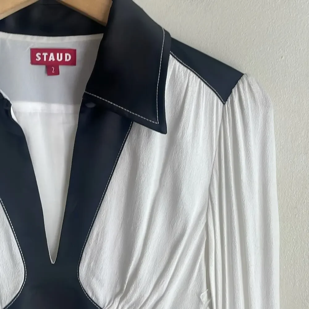 Staud Dolly Long-sleeve Dress White - Picture 5 of 16